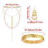 5 Peças Bijuteria Fantasia Disco Anos 1970, Óculos de Sol Brincos Colar Tiara Pulseira, para Mulheres Festa Temática Disco Anos 70/80