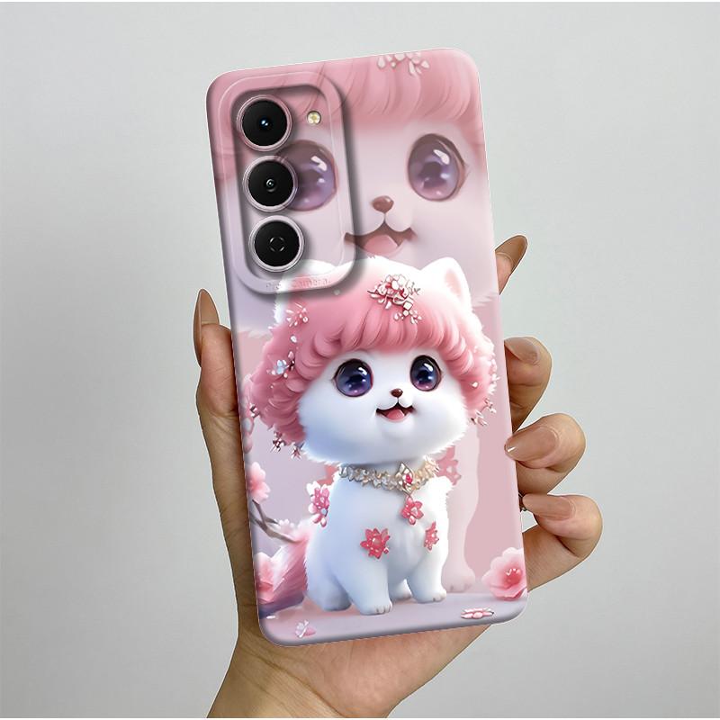 Casing For Tecno Spark 40 Pro 40Pro+ Plus 4G Aesthetic Flowers Phone Case Slim Liquid Silicone Anti Drop Protection Soft Cover