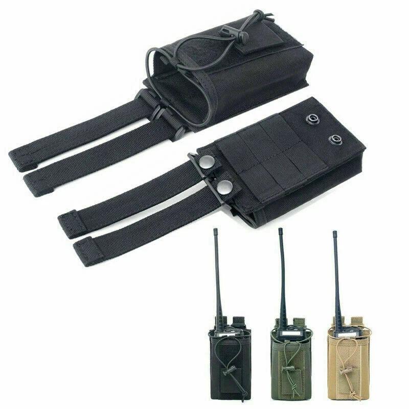 Walkie Talkie Pouch Portable Molle Radio Holder Holster Walkie Talkie Bag High Quality Universal Molle Pouch For Edc Use Hiking