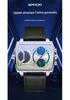 Sanda Herren Multi-Zonen Dual-Display Stahlband Uhr mit EL-Hintergrundbeleuchtung