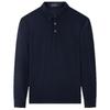 Men's Anti-Bacterial Wool Blend Long Sleeve Polo Shirt