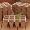 10PCS Paper Pulp Cup Biodegradable Plant Seedling Starter Nursery Tray Gardening Seed Planter Germination Growing Containers