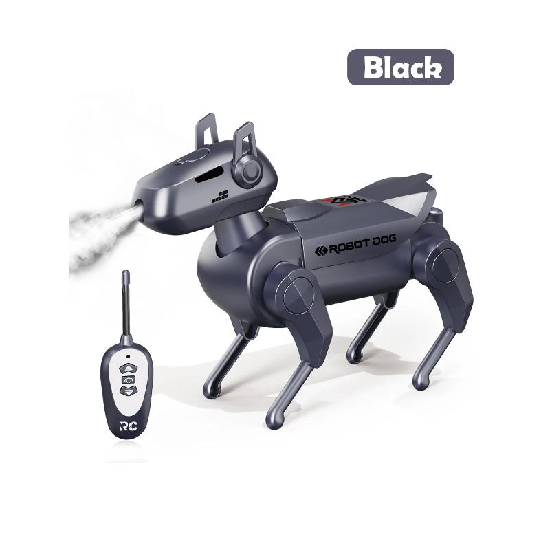 Multifunctional Remote Control Robot Toys,  Mechanical Spray Dog Model Move Forward Backward One-click Spray Mini Electric Robotic Dog Gifts for Kids