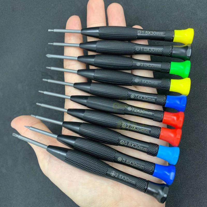 Strong Magnetic Screwdriver Set with Fish Scale Pattern Handle for Precision Phone Repair