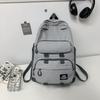Schoolbag, Japanese Dark Functional Backpack for Men, Large Capacity INS Trendy Workwear Backpack, School Bag for Girls, Student Laptop Bag, Trendy