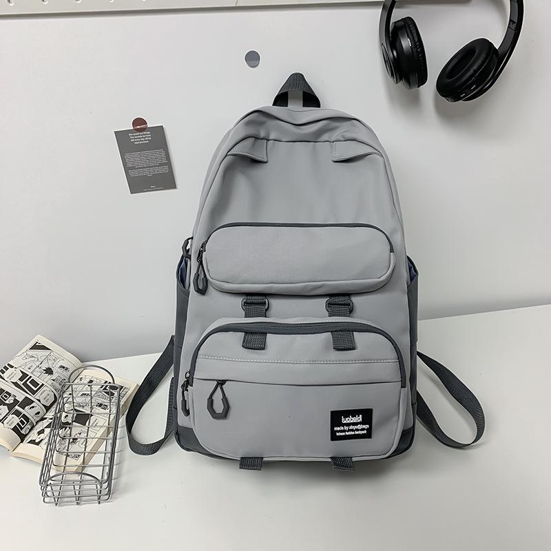 Schoolbag, Japanese Dark Functional Backpack for Men, Large Capacity INS Trendy Workwear Backpack, School Bag for Girls, Student Laptop Bag, Trendy