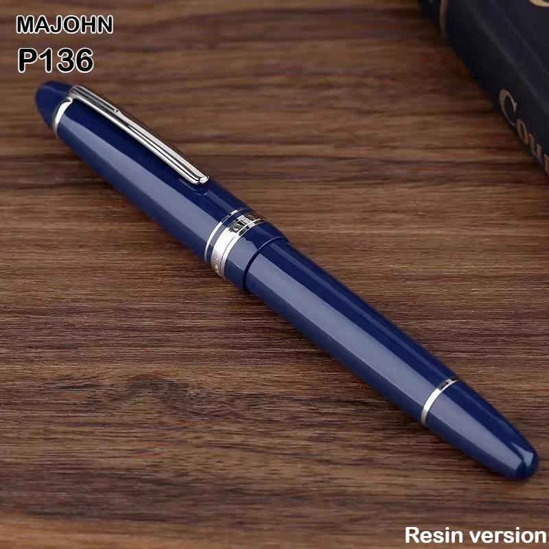 MAJOHN P136 Piston Fountain Pen Anti-slip with 3D EF/F Anti-slip Hammer Pattern Version Pen School Supplies Stationery