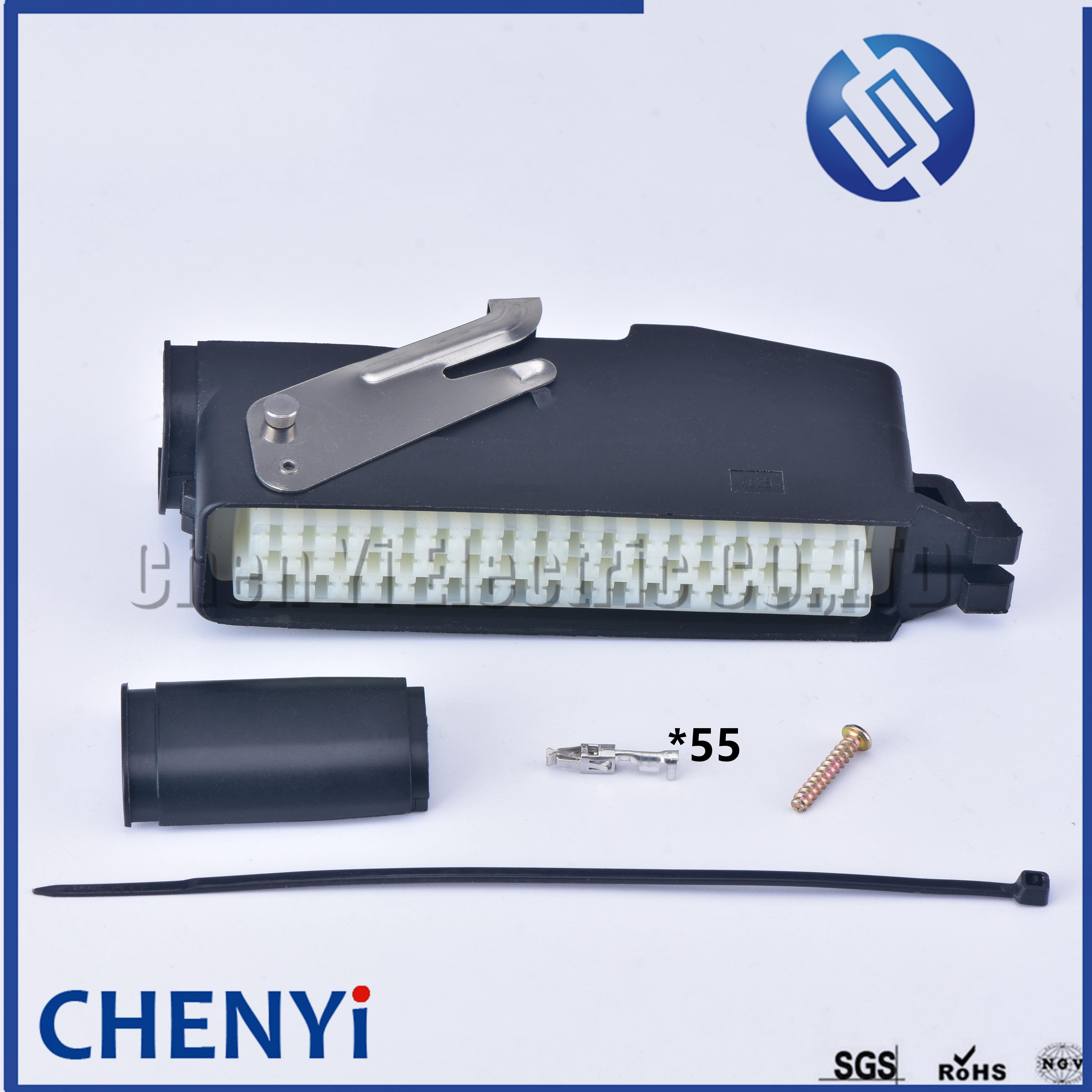 55-контактный разъем ECU для автомобильного электрического кабеля, жгут проводов, с клеммами 85126-1 936001-1 292096-1 55P