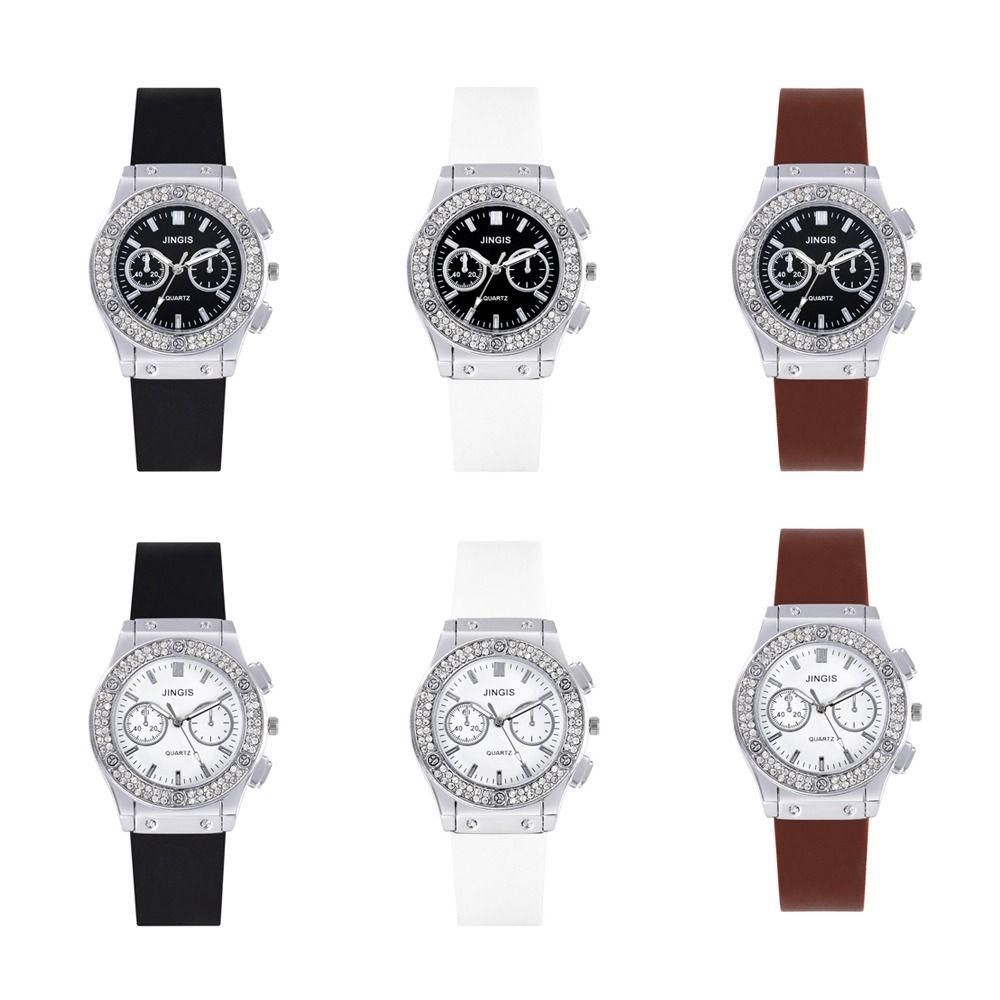 Mode Freizeit Uhren Verstellbar Einfach Armbanduhren Silikonarmband Quarz Uhr Sport