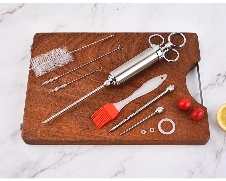 304 Stainless Steel Turkey Marinade Injector Syringe
