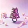 Geburtstagskuchenring Mit Niedlichem Schleifendesign 3D-Kuchenring Für Geburtstagsparty Kreatives Geschenk