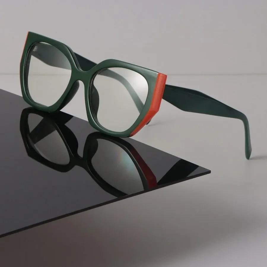 Trendy Cat Eye Frame Eyeglass Women Men Minimalist Transparent Glasses Retro Clear Lens Frame Glasses Oculos