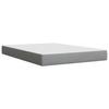 Vidaxl Letto Continentale Con Materasso, Grigio Chiaro, Tessuto, 140X190Cm