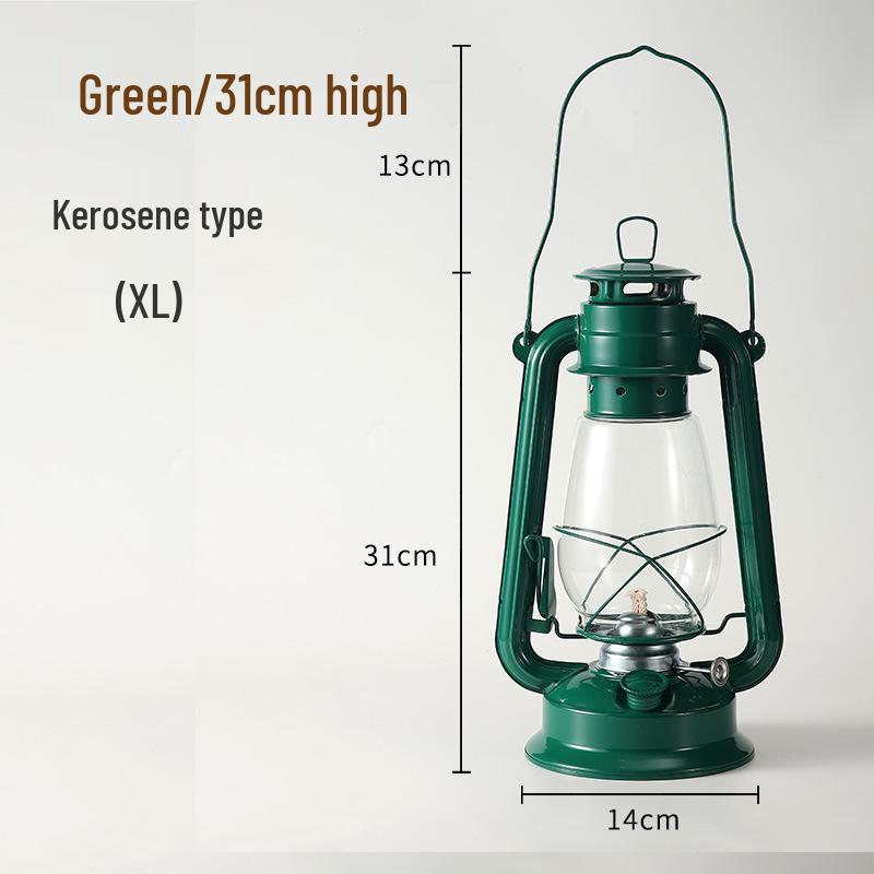 Retro Handheld Kerosene Lantern for Outdoor Camping and Decor