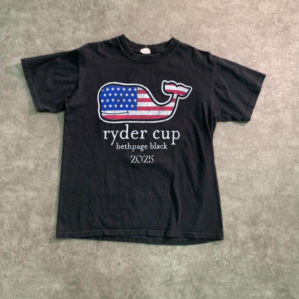 Vineyard Vines 2025 Кубок Райдера Америка Футболка-репринт Унисекс XXXXL