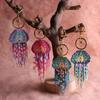 Jellyfish Tassel Keychain, Cute Bag Decorative Pendant, Creative Handcrafted Beaded Keychain