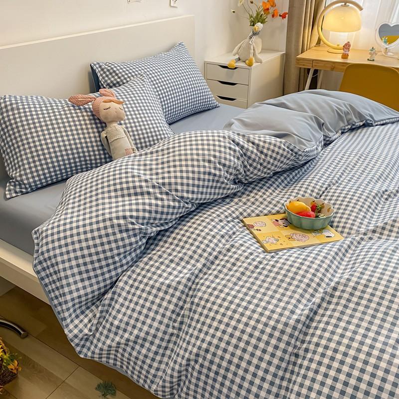 Four-piece Cartoon Single-piece Bedding Dormitory Bed Sheet Quilt Cover Ins Quilt Cover Three-piece Set Spring
