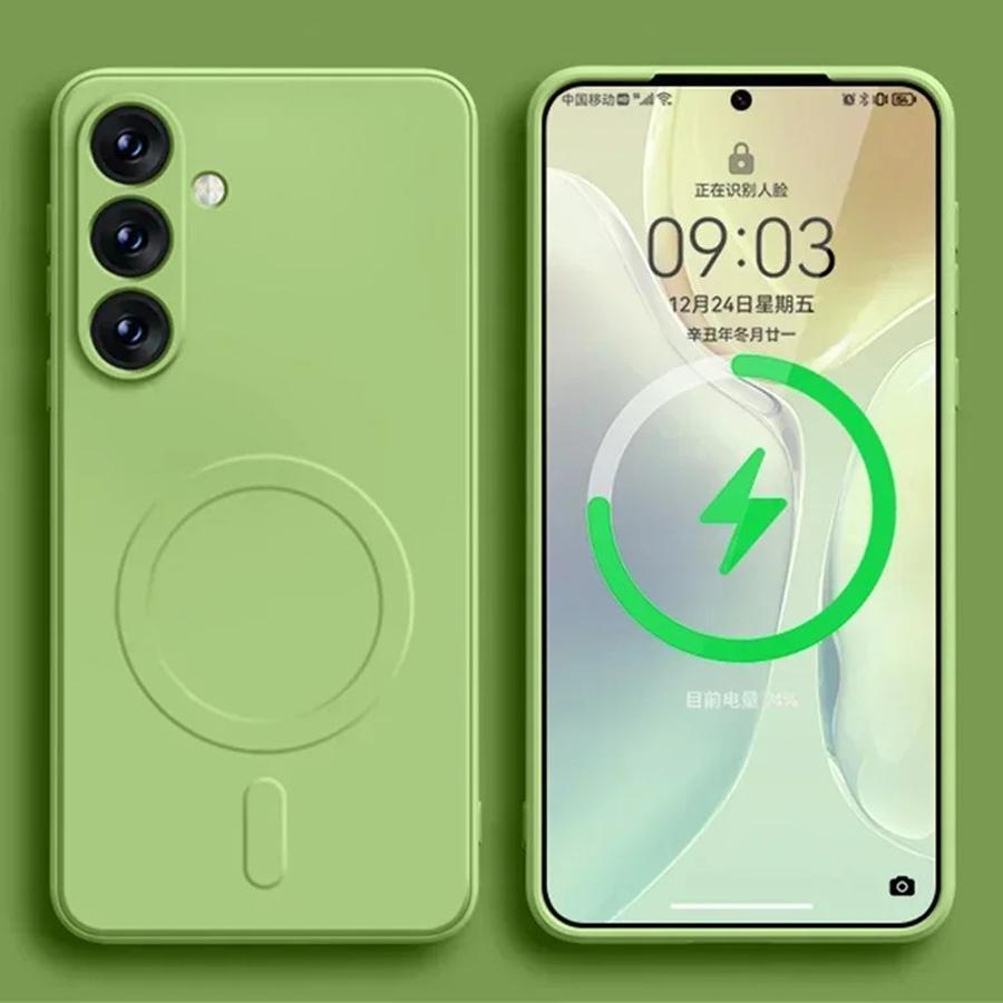 For Magsafe Liquid Silicone Magnetic Wireless Charge Case For Samsung Galaxy S26 S25 S24 Ultra S23 S22 S21 A55 A15 A35 A05 Cover