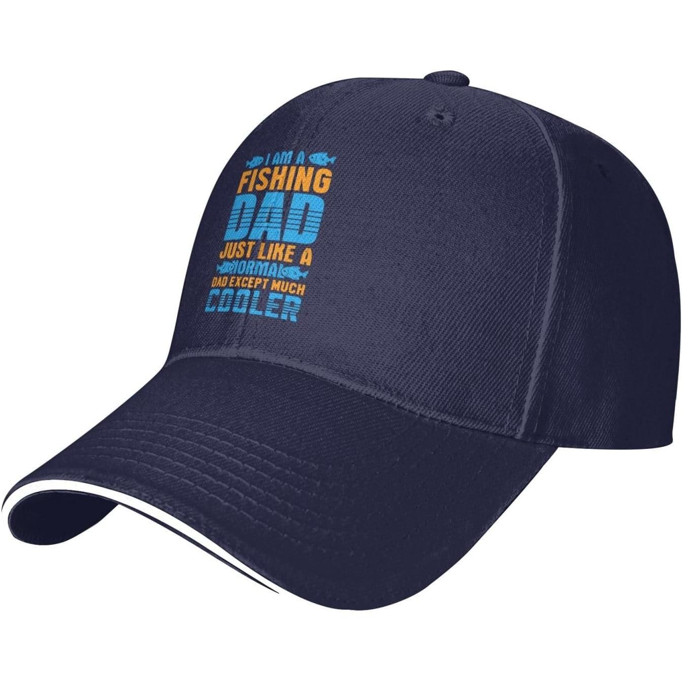 Fishing Dad Just Like A Normal Dad Except Much Cooler Baseball Cap Polyester Adjustable Sun Hat Adjustable