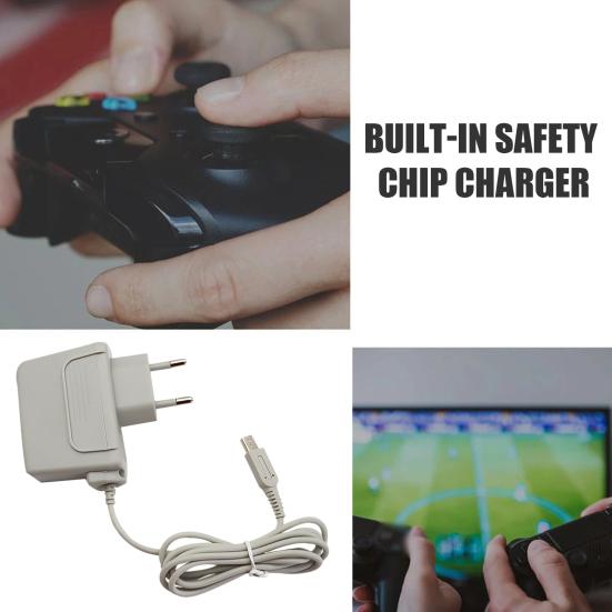 Carregador de Energia para 3DSLL/3DS/NDSI/NDSIL/NDSIL/3DS AC 100V-240V 50/60Hz Adaptador de Carregamento de Parede para Console de Jogo de Viagem Doméstica
