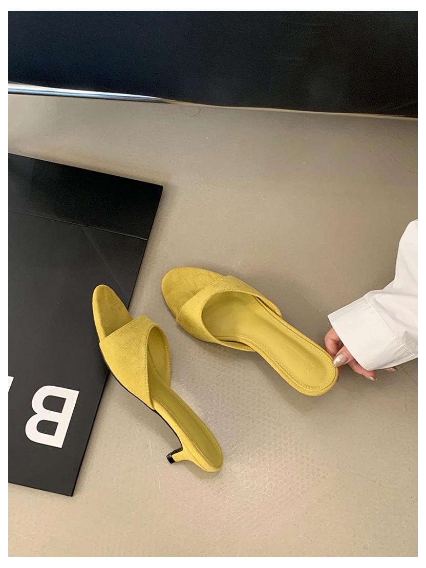 

Дизайнерские летние шлепанцы с открытым носком для женщин, элегантные, для платья, уличный стиль, на тонком низком каблуке 3 см, слайды, повседневные сандалии Mujer 35