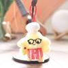 Creative Glasses Star Keychain Pendant Cartoon Plush Doll Keyring Toy Pouch Ornament Children's Latest Year Present