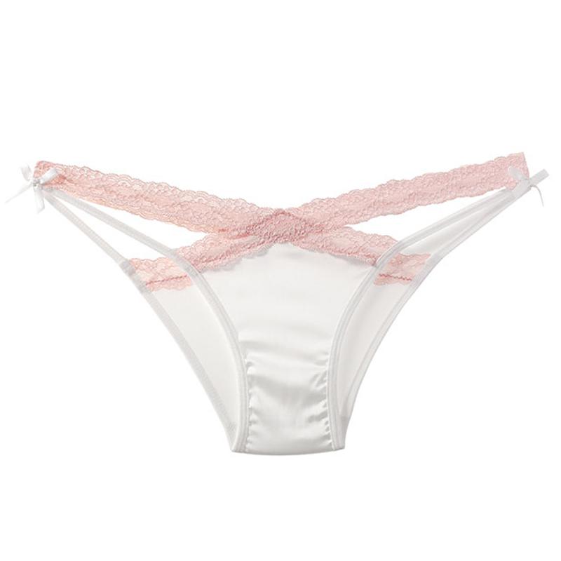Dámské Sexy spodní prádlo G String Krajkové Kalhotky Dámské Nízký pas Cross Bandage Transparentní Pokušení Spodní prádlo Pohodlí Intimní