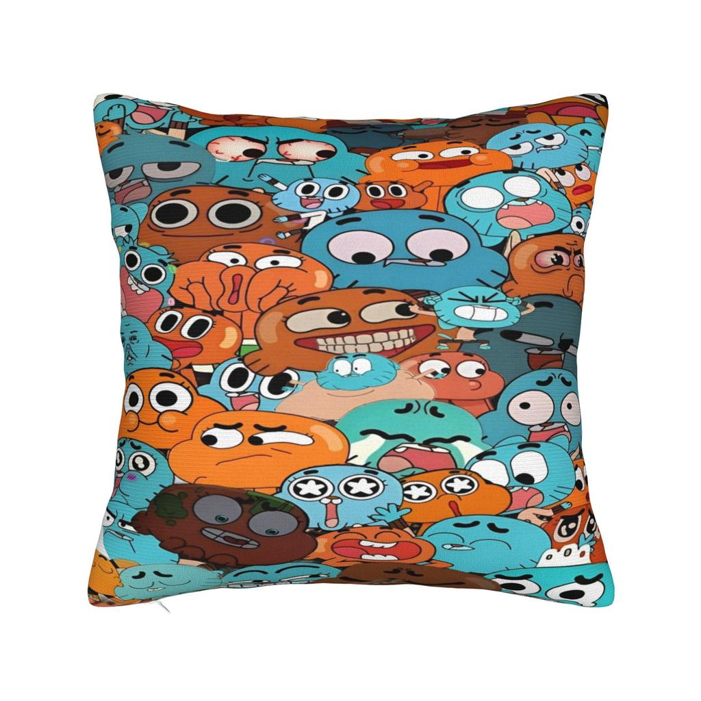 The Amazing World Of Gumballs Printed Pillowcase Cushion Cover  Throw Pillow Cover New Style Bed Decoration Zippered Multi Size