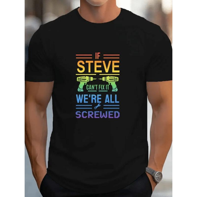 

European sizes New Summer Trendy Men S Print Short-Sleeve T-Shirt, Versatile Top for Men 4XL чорний