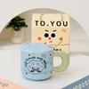 Personalized Little Panda with Lid Cute Cartoon Ceramic Cup High Looking Girl Mug Small Gift Box Set Water Cup
