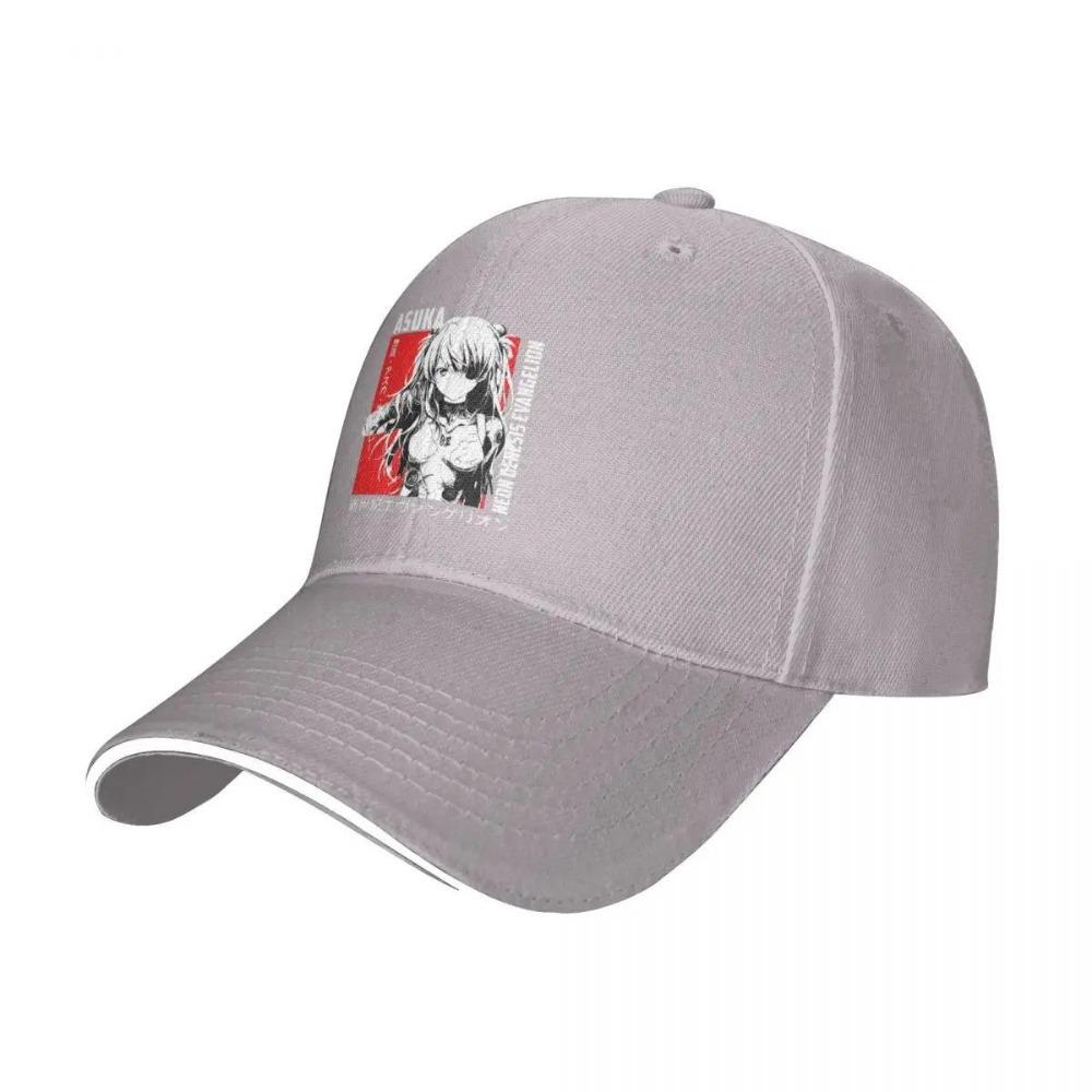 Evangelions Asuka Baseball Cap Fashion Comic Anime Sandwich Caps for Men Women Adjustable Sun Hat Sport