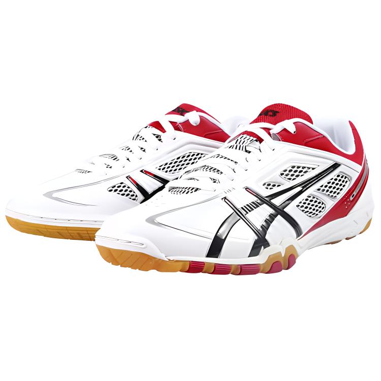 New Asics Attack Excounter 327 'White Black Red' 1073A060-100