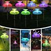 Solar Firework Garden Lights Waterproof Solar Jellyfish Lamp Outdoor Decorative Stake Light Patio Walkway Decor Landscape Lamp