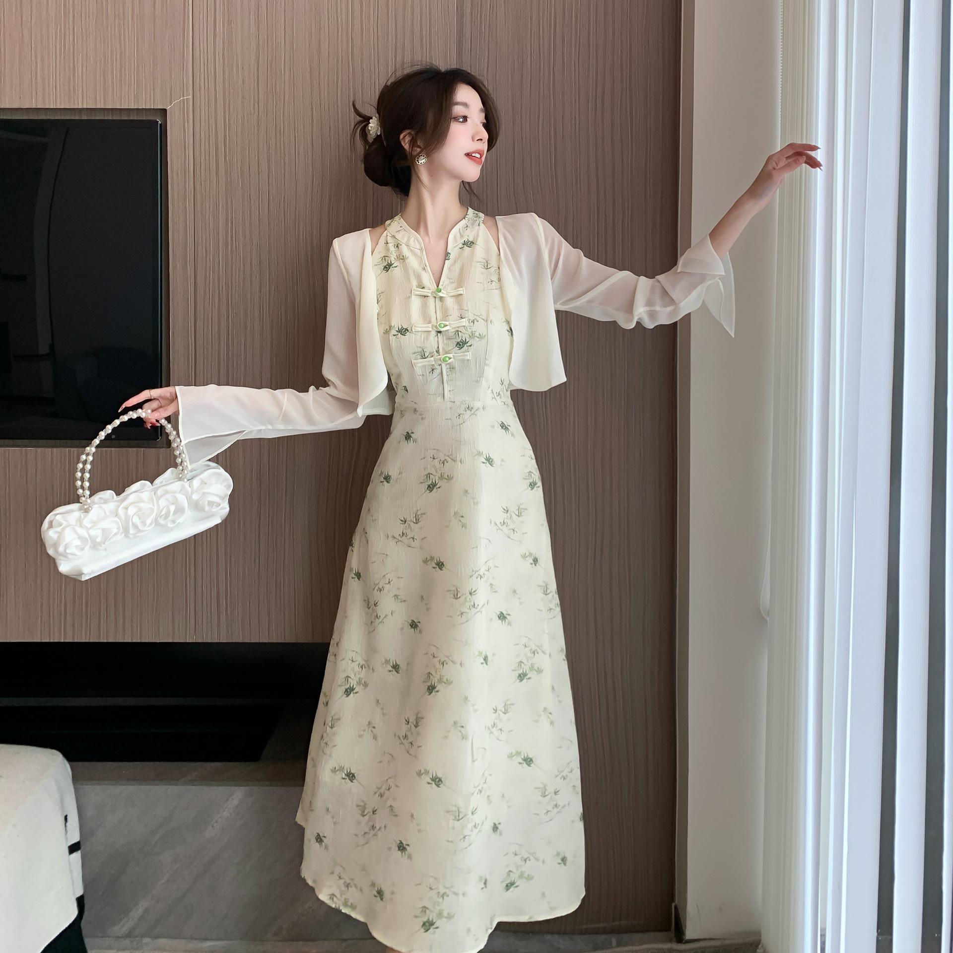 

Элегантный кардиган-жилет из весенней сетки в китайском стиле, платье с солнцезащитой Medium