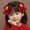 2pcs/set Cute Children's New Year Hairpin Hanfu Headwear Ancient Style Hair Clip  Winter