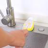Detergent Dispensing Dish Brush - Refillable Soap Container Scrubber with Long Handle, Removable Head for Pots, Pans, Kitchen Cl