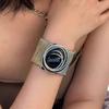 Punk Goth Metal Wire Bracelet Line Twined Exaggerated Bracelet Y2K Rhinestone Bracelet  Gifts