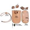 Crochet Bag Making Kit With PU Leather Backpack Bottom Base Flip Cover Adjustable Strap And Lock Buckle For DIY Projects