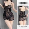 Sex underwear fat mm large size sexy pure desire plump lace perspective purple suspender nightdress free set