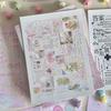 Creative 24 Pages Sticker Book Japanese Style DIY Diary Sticker Gift Cartoon Scrapbook Sticker Stationery Supplies