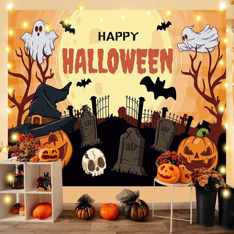 Halloween Backdrop Fabric, Event Hanging Fabric, Bedroom Decorative Wall Hanging