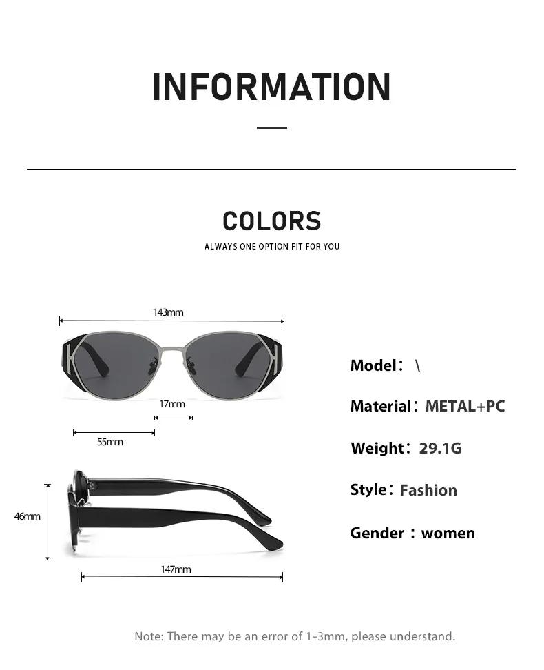 Luxury Retro Personalized Sunglasses for Women Men Metal Frame Leopard Color Sun Glasses UV Protection Goggle Shades