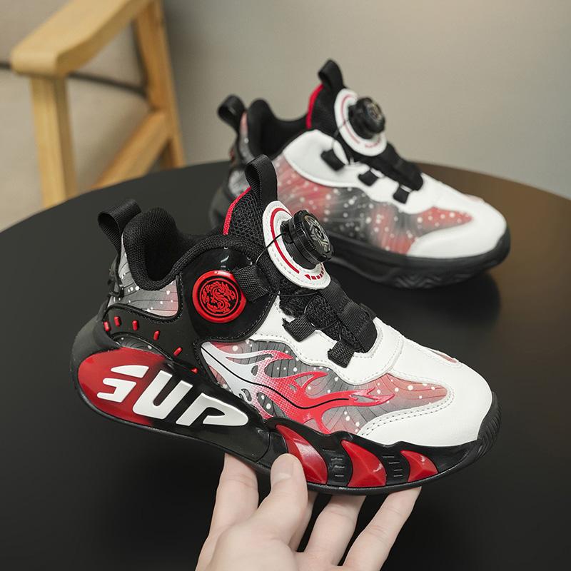 Chlapci Dívky Podzim Zima Ležérní Basketbalové Sportovní Boty Dětské Studentské Vycházkové Běžecké Tenisky Školní Tenisové Trenéry