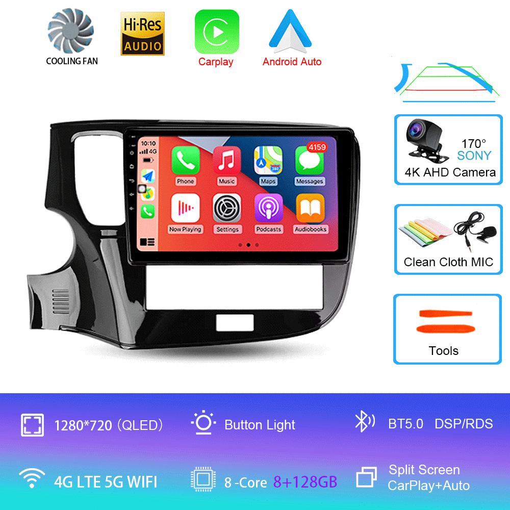 Android 14 Car Radio For Mitsubishi Outlander 3 III GF0W GG0W 2018 - 2021 Multimedia Video Player Navigation Stereo GPS