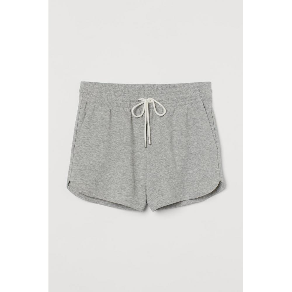 

H M sweat shorts light grey melange
