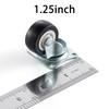 Zestaw 4 kółek meblowych z PVC 1"/1,25"/2" odpornych na zużycie, cichych, uniwersalnych, ciężkich, obrotowych kółek 360 stopni