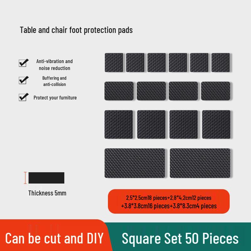Anti-Slip Silent Wear-Resistant Table Leg Pads