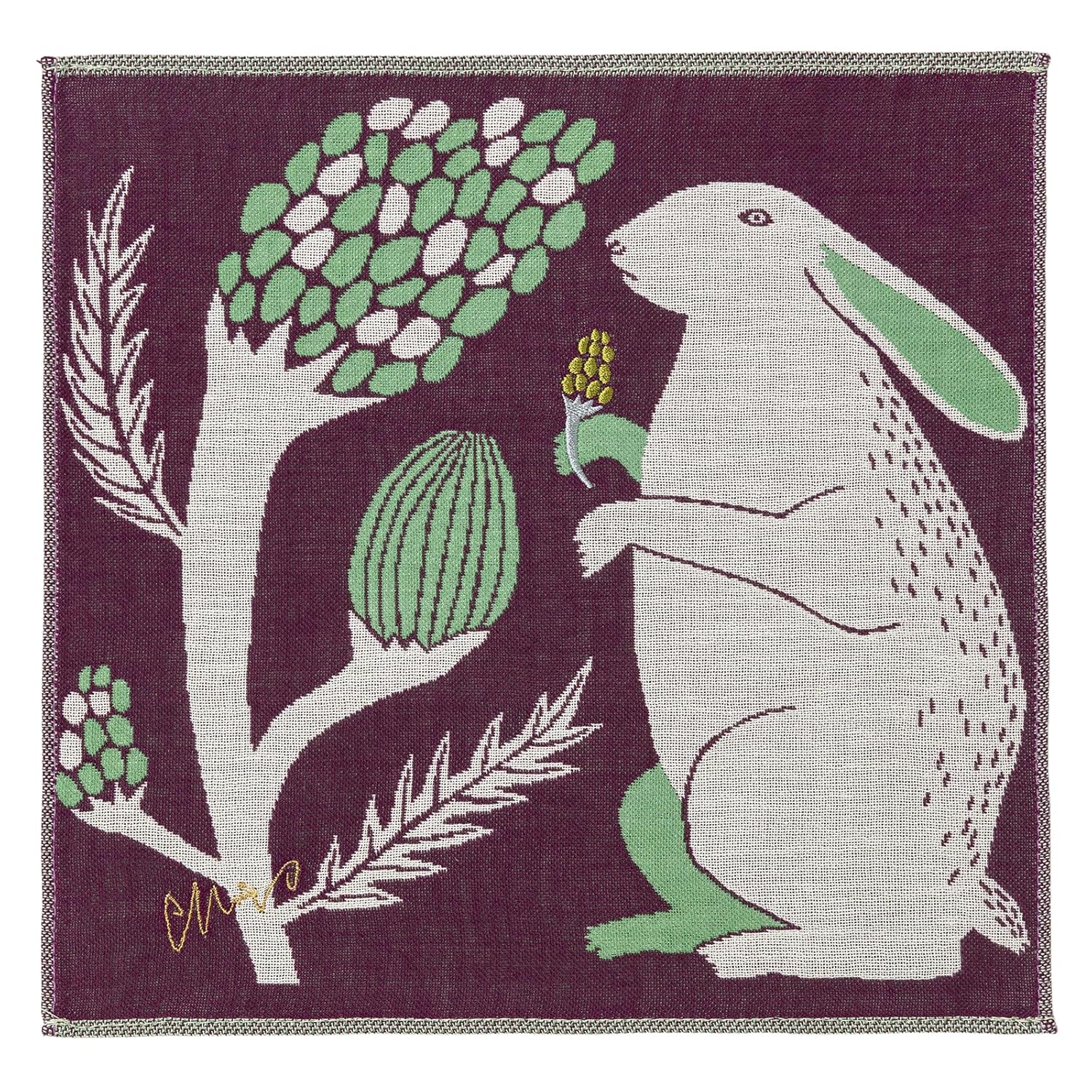 

MoritaMiW 3-layer gauze handkerchief Rabbits Flower Field