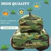 Tank Car Plush Pillow Cartoon Camouflage Tank Stuffed Truck Toy Simulation Tank Plush Doll Gifts