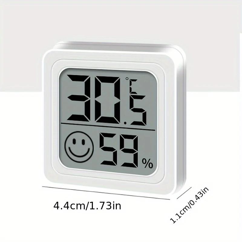 Miniaturowy Miernik Temperatury i Wilgotności Wewnętrznej, Miernik Temperatury do Sypialni, Przenośny Elektroniczny Wyświetlacz Cyfrowy, Wilgotność i Tempera